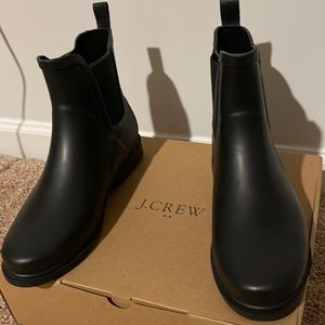 Brand new, never worn J Crew rain booties.
